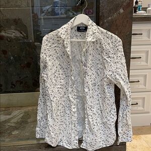 Vilebrequin White and Navy Patterned Shirt